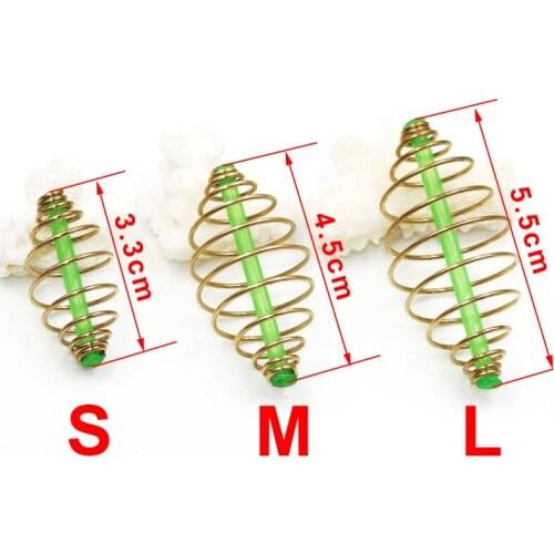 24PCS Saltwater Bottom Rigs Making Fishing Tackle Method Feeder Bait Spring Cage for Carp Fishing Rig