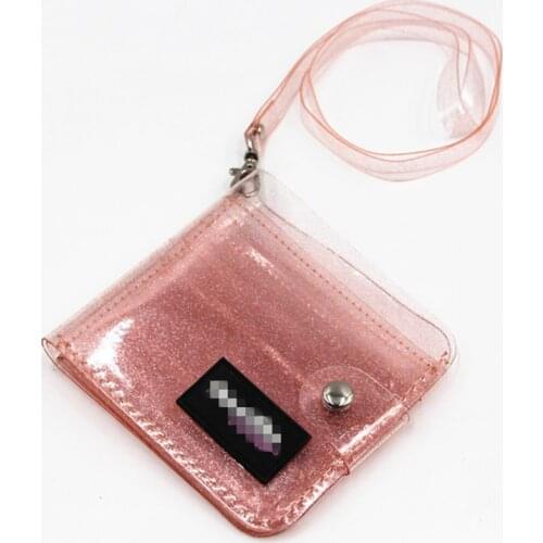 Transparent Laser PVC Fashion Coin Purse For Girl Short Purse Glitter Card Holder Purse Ladies Jelly Mini Coin Wallet 1PC