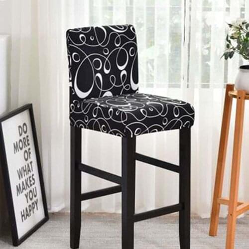 Sale New Usb 1/5/10pcs Bar Chair Cover Elastic High Stool Protector Seat Cast Slipcover Party Banquet For Wedding Room Dining