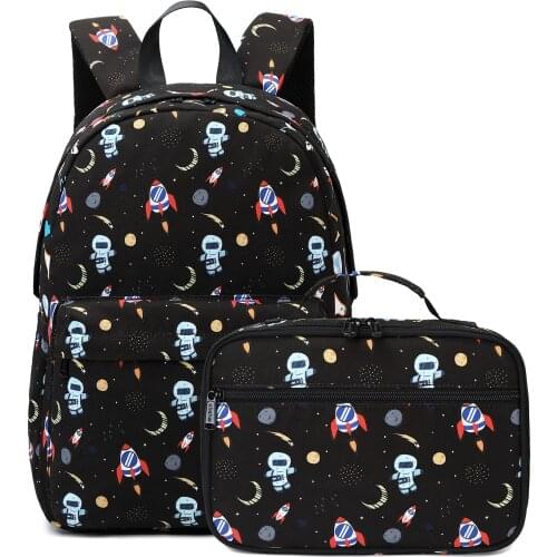 Abshoo Cute Fashion Design School Backpack for Teenager Boys Cartoon Black Rocket School Bags Desigual Male Backpack Travel Bags