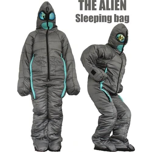 Alien Walking Sleeping Bag Human Body Mummy Outdoor or Indoor Camping Hospital Escort Keep Warm Cottom Sleeping Bag