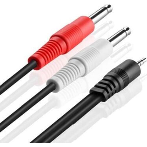 LBSC Premium 3.5 mm TRS to Dual 1/4 inch TS Stereo Breakout Cable