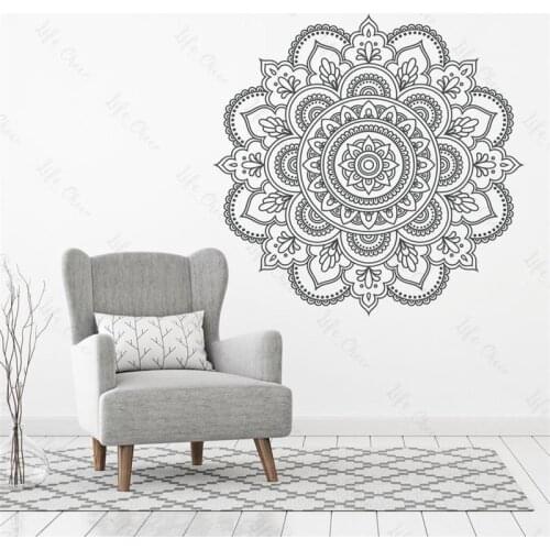 Gold Mandala Wall Sticker Bohemian Home Decoration Spheres Meditation Living Studio Master Bedroom Removable Yoga Gift Decal