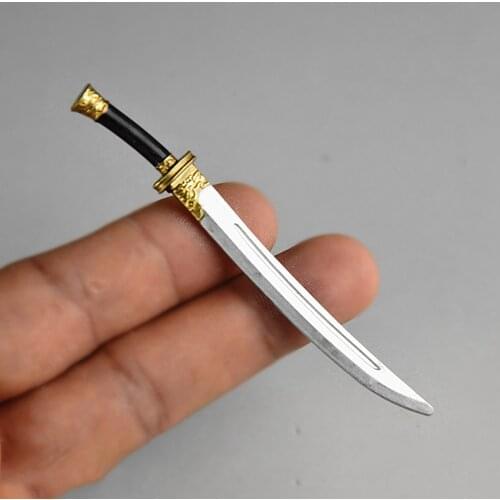 1/12 Soldier Mini Sword Cold Weapon Sabre Model for 6-inch Action Figure Weapon Model toy