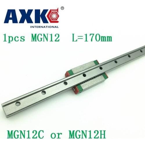 12mm Linear Guide Mgn12 L= 170mm Linear Rail Way + Mgn12c Or Mgn12h Long Linear Carriage For Cnc X Y Z Axis