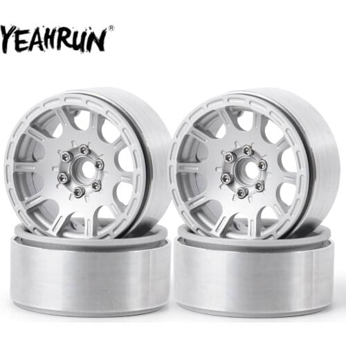 2.2 Inch Aluminum Alloy Beadlock Wheel Rim Wheel Hub for 1/10 RC Crawler Axial SCX10 Wraith 90018 RC Car Parts