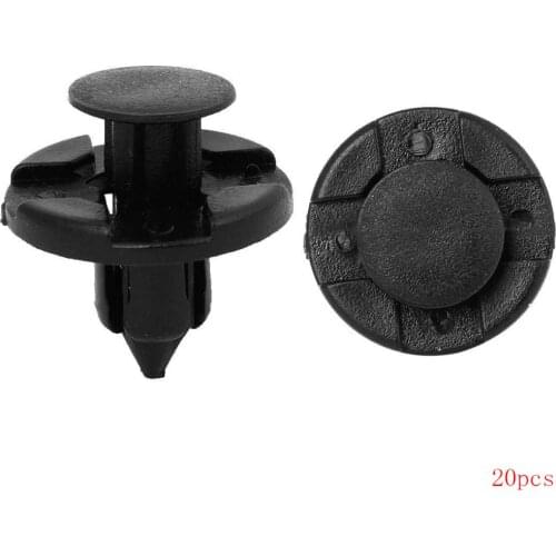 20PC Rivet Fastener Mud Flaps Bumper Push Clips 8mm Hole For Nissan