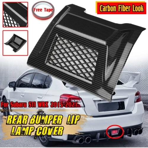 ABS Reflector Light Cover Car Rear Bumper Lip Fog Lamp Cover For Subaru STI WRX 2015-2021 Brake Warning Tail light Cover