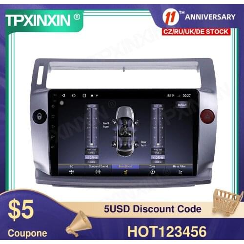 6+128 For Citroen C4 C-Triomphe C-Quatre 2004-2014 Car Gps Navigation Stereo Unit Multimedia Player Radio Tape Recorder Headunit