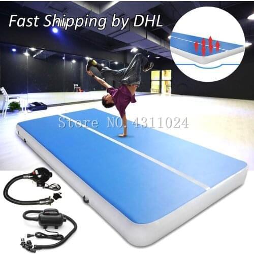 Free Shipping 5*2*0.2m Yoga Mat Gym Air Mat Inflatable Air Mattress, Tumble Track Inflatable Air Track For Gymnastics
