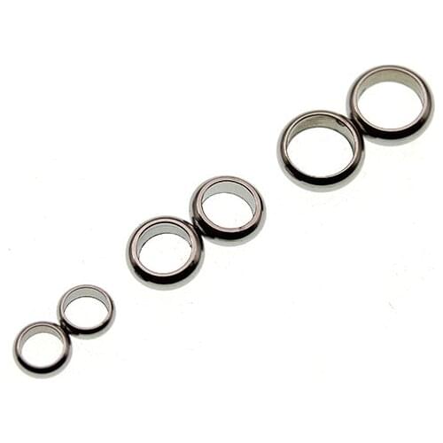 20pcs/lot Double Hole 2 3 3.5 4 5 mm Stainless Steel Stopper Spacer Beads for Jewelry Making fits DIY Bracelet Necklace Findings