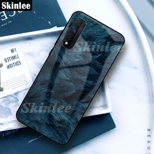 Auroras Case For Realme Narzo 30 5G Tempered Glass Marble Print With Soft TPU Frame Shockproof Phone Cover For Realme 7 4G Case