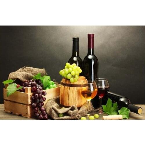 JMINE Div 5D Grape Wine Glass Cup Full Diamond Painting cross stitch kits art High Quality Scenic 3D paint by diamonds