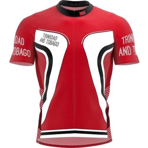 New 2021 Trinidad and Tobago Men Classic Cycling Team Short Sleeved Bike Road Race Clothing Maillot Ciclismo Outdoor Bike Jersey