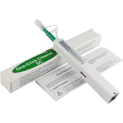 One-Click Fiber Optic Connector Cleaner Pen for SC ST and FC connectors 2.5mm Fiber Cleaner free shipping
