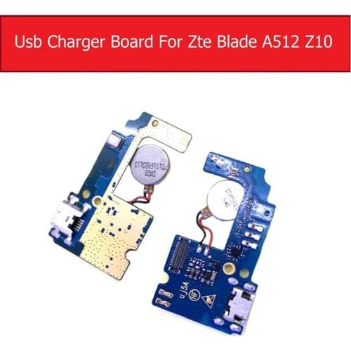 Genuine Microphone& Usb Charger Board For ZTE Blade A512 Z10 USB charging Jack Port connector board Flex Cable replacement parts