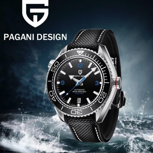 PAGANI DESIGN Luxury Sapphire Automatic Watch Top Brand NH35A Stainless Steel Waterproof 100M Mechanical Watch Watch for Men