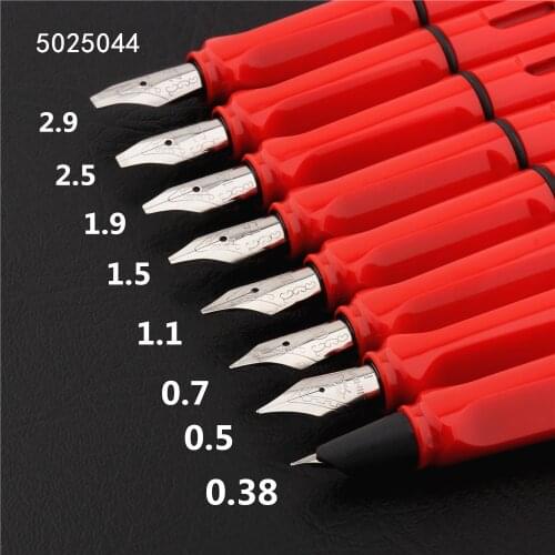 High quality 513 Red colour Art Flat Nib Tibetan Arabic English Fountain Pen office Student Stationery supplies ink pens