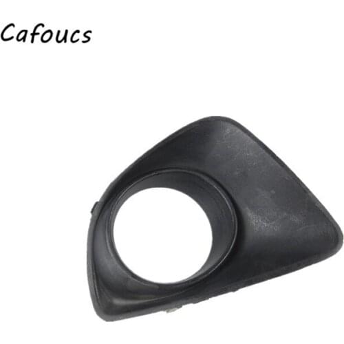 Cafoucs For Mazda 2 Demio Hatchback Front Bumper Fog Lamp Light bezel Cover