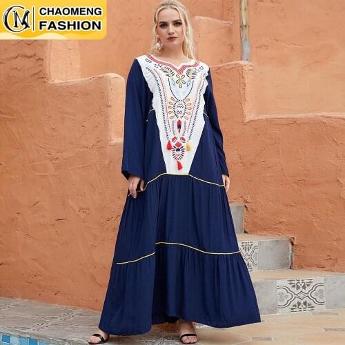 Ramadan Dubai Abaya Embroidery Hijab Dress Caftan Marocain Muslim For Women Modest Robe Turkey Kaftan Arabic Islamic Clothing