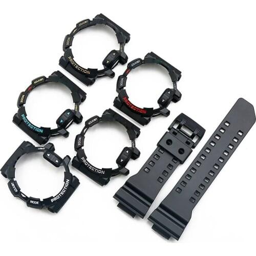 Mens Resin Strap Case Watch Accessories for casio G-SHOCK GBA GA-400 Womens Sports Waterproof Rubber Strap watch band