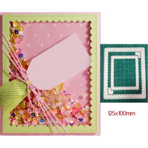 Craft metal cutting dies cut die mold Layering Lace photo Frame decoration Scrapbook dies knife mould blade punch stencils dies