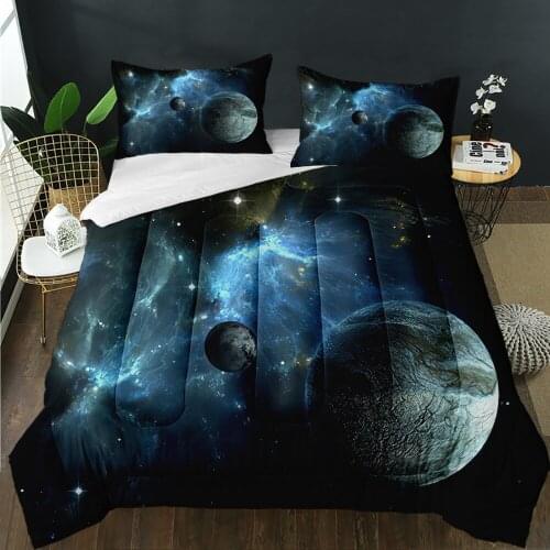 3D Print Galaxy Starry Sky Quilt Customize Home Bedroom Decoration Super Comforter Soft Quilting Suitable For Boys Girls