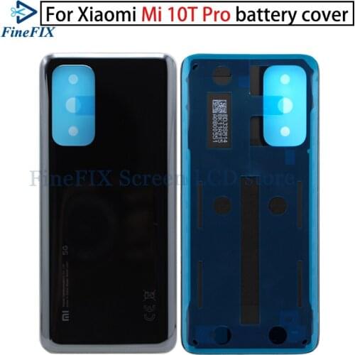 For Xiaomi Mi 10T Pro Back Cover Battery Glass Housing For Xiaomi Mi 10T Pro Rear back Cover