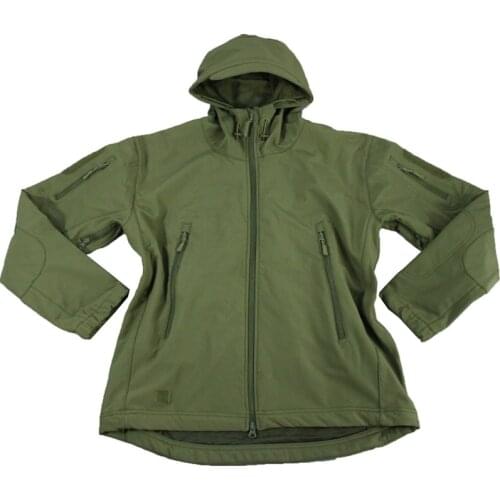 Outdoor Sports Army green Tactics Mens Womens Camouflage Soft Shell Jacket Windproof Waterproof Breathable
