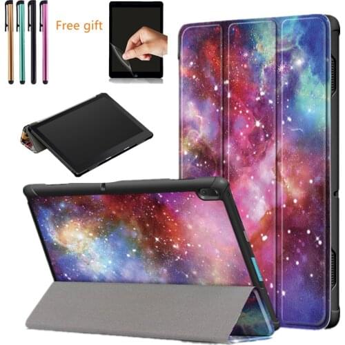 Ultra Slim Magnetic Folding cover For Lenovo Tab E10 TB-X104F TB X104F E 10 Leather Stand Cover For Lenovo Tab E10 case+pen+flim