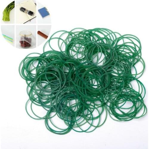 Green Rubber Bands Elastic Fasteners 25mm*1mm Used fo Office School Stationery Supplies Stretchable Sturdy Rubber Elastics Bands