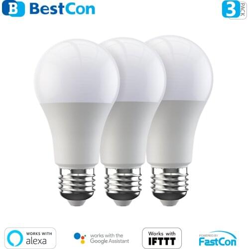 1/2/3-Pack BroadLink Smart Light BestCon LB1 Dimmer LED Bulb Light Voice Control with Google Home & Alexa