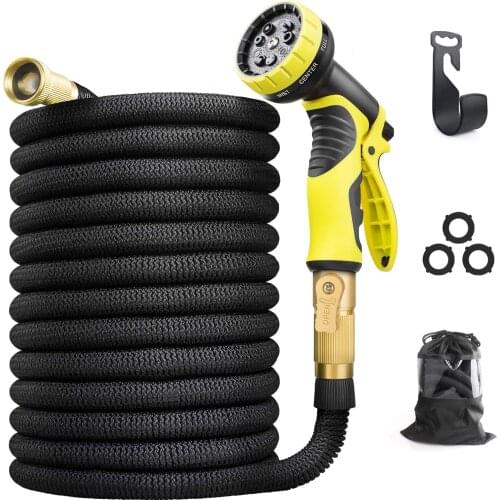15-100FT Garden Hoses Expandable Magic Flexible Water Hose Plastic Hoses Pipe With Spray Gun For Garden Car Wash