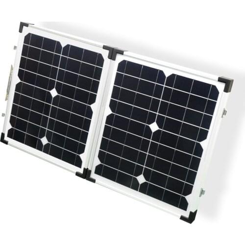 18V 40W Foldable Glass Solar Panel 2*20W Portable Solar Charger Generator With 10A 12V/24V Controller Folding Paneles Solares