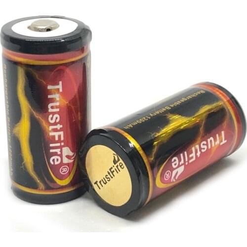 2PCS/LOT TrustFire 18350 3.7V 1200mAh Rechargeable Lithium Battery Protected Batteries with PCB For Flashlights Torch
