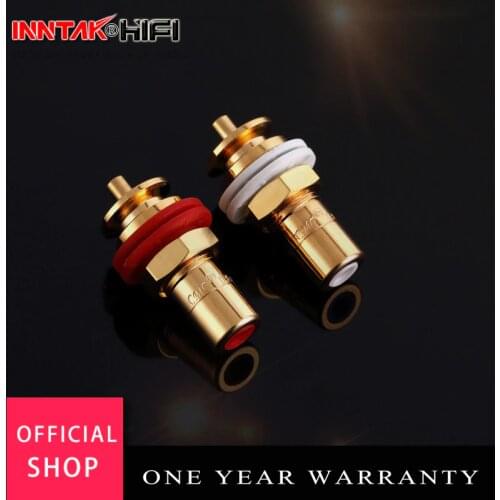 2pcs/lot High end CMC 816U Gold plated OFC Female RCA Jack , Free shipping