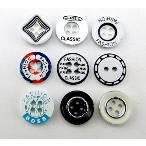50PCS Single Fashion Sweater Laser Buttons 12.7MM Decoration Coat Boots Sewing Clothes Accessory Shirt Button R-366