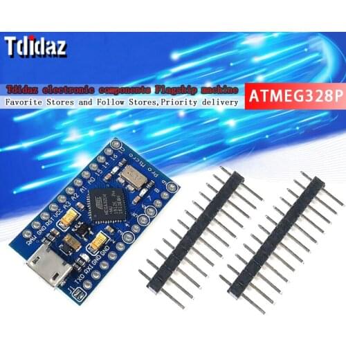 ATMEG328P for Arduino pro Micro uses Atmega32U4 micro USB 5V/16M development board for electronic programming, with header