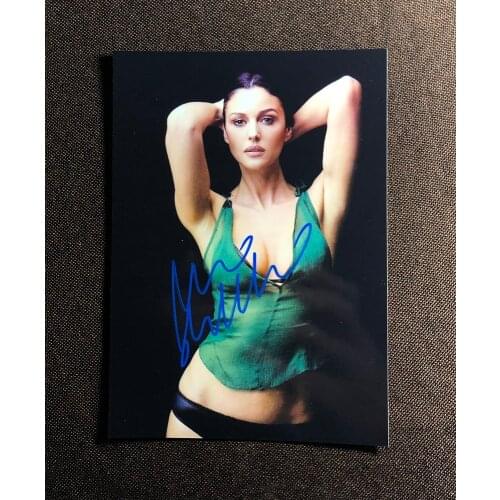 Hand signed Monica Bellucci autographed photo 5*7 autographs in ink 012020M3