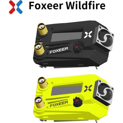 Foxeer Wildfire 72CH 5.8GHz Dual Receiver OLED Support OSD Firmware Update Ground Station Module For Fatshark FPV Goggles