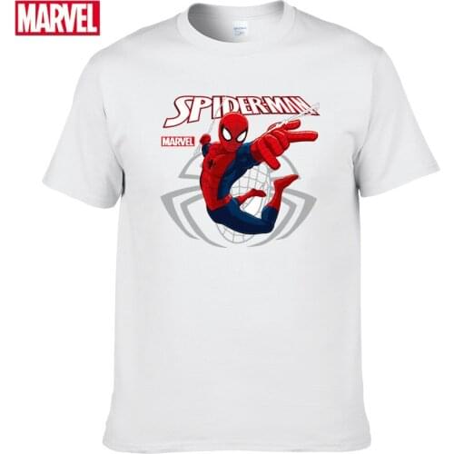 Marvel The Avengers Spider Man t-shirt Comfortable Breathable 100% cotton Fashion funny t shirts Summer Tops Mens t-shirts #107