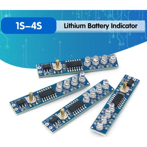 1S 2S 3S 4S Single 3.7V 18650 Lithium Battery Capacity Indicator Module Percent Power Level Tester LED display board