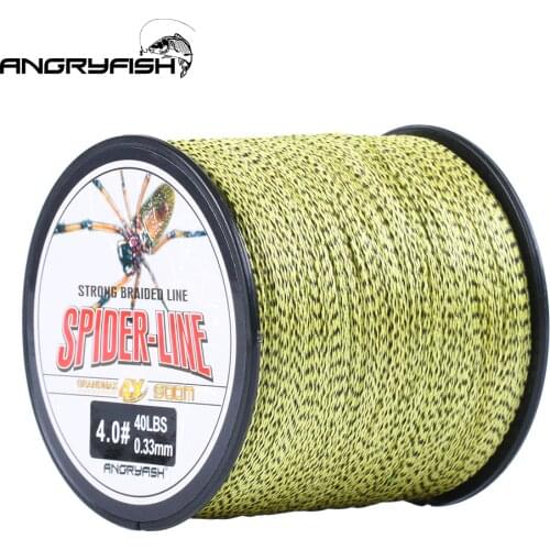 ANGRYFISH Wholesale 300/500 Meters 4 Strands Braided Fishing Line Multi-color Single Color PE line