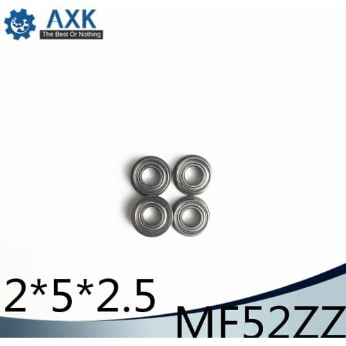 MF52ZZ Flange Bearing 2x5x2.5 mm ABEC-1 ( 10 PCS ) Miniature Flanged MF52 Z ZZ Ball Bearings