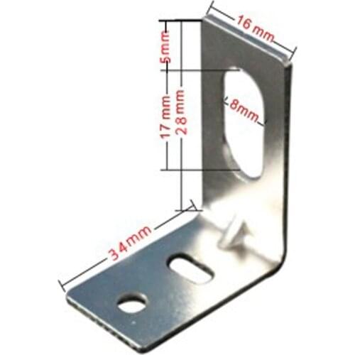 M8 Mounting bracket Iron Cross sensor Photoelectric switch Cylindrical proximity switch 10pcs