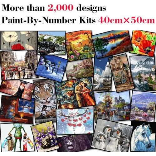 Mileelife Paintting By Numbers for Kids Adults DIY Beginner Oil Painting Kit Home Decoration
