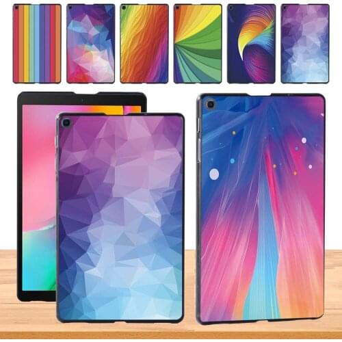 Durable Tablet Case for Samsung Galaxy Tab A 8.0 (2019) T290 T295 Watercolor Pattern Slim New Back Shell Cover + Free Stylus