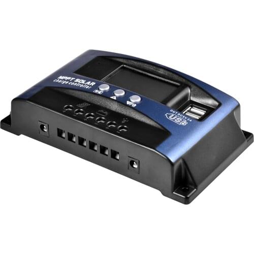 Solar Charge Controller Lithium Battery Adjustable 30A 50A 60A 80A 100A 150A Solar Charger Controller LCD 12V High Efficiency