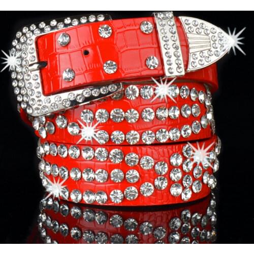 2021 Diamond Studded Belt Luxury Womens Rhinestone Belt Female Goth Sparkle Bling Crystal Rhinestone Belts for Women Corset