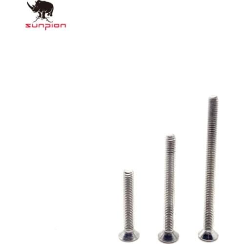 3D printer heated bed Hex Socket Flat Head Cap Screw M3*20mm /30mm /40mm Stainless Steel countersunk screw bol for 3D Printer